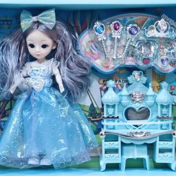 Doll with Accessories and Dressing Table | Complete Doll Playset-11