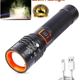 BASICS Torch Light LED Flashlight Long Distance Beam Range with 035 Torch Torch-13