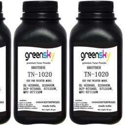 GREENSKY TN1020 TONER POWDER FOR : DCP-1601/DCP-1616NW/MFC-1814/MFC-1911NW/MFC-1811 Black Ink Toner-image-2