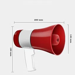 tfg Megaphone with Recorder USB and Memory Card Input for Announcing ; Talk; Record; Play; Siren; Music with Battery and Charger Outdoor, Indoor PA System image 3
