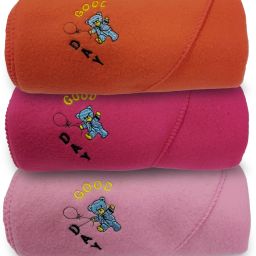 Set of 3 Baby Blanket (Red,Pink,Maroon) Hooded New Born-image-101