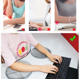 Onlyeasy Portable Round Computer Wrist Elbow Rest Pad for Desktop Working (7inch, 1pc) Foam Computer Wrist Elbow Rest Pad Wrist Rest image 2
