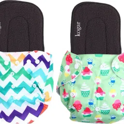 Print Reusable Cloth Diapers + Insert Pad Washable 100% Absorption 0-3 yrs ZIF1T-19