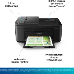 Canon E4570 Multi-function WiFi Color Inkjet Printer with Voice Activated Printing Google Assistant and Alexa with Auto Duplex feature and Auto-document feeder image 4