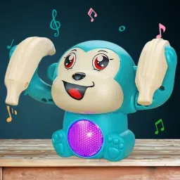 drumstone Monkey Toy with Voice & Touch Sensor, 360° Spin image 2
