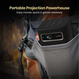 Portronics Pico 13, Stream Apps, Rechargeable, 4K Support, Compact, 3500 lm, 10W Speaker (3500 lm) Portable Projector image 2