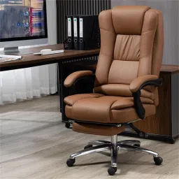 Office Chair with Foot Rest Executive Office Chair Ergonomic Office Chair Home Leatherette Office Executive Chair-image-55