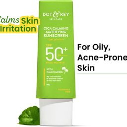 Sunscreen - SPF 50 PA+++ CICA Calming Mattifying ,For Oily Acne Prone &Sensitive Skin,No White Cast-7