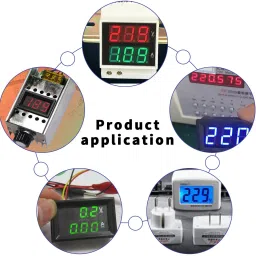 shockley AC 70V-500V Mini Digital Voltmeter 2-Wire RED Display Panel Meter (1 Piece) Voltmeter image 5