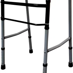 Portable Height Adjustable Foldable Walker for Adults Patients and Old Age People Pain Relief -Grey Walking Stick-image-87