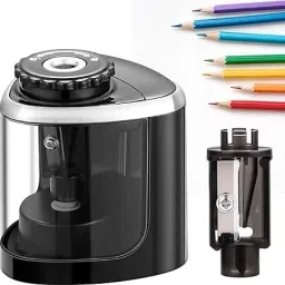 1 Electric Pencil Sharpeners Powerful Stall-Free Motor Portable Electric Battery Sharpeners-13