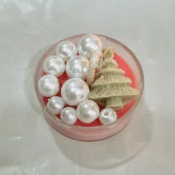 Christmas collection Multicolor Floating Shaded Soy Wax Candle Candle-17