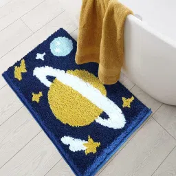roseate Multicolor Abstract Microfibre 24x16 Inches Super Soft Bath Mat-picture-37