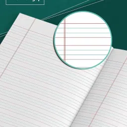 target publications Red & Blue Line Notebooks | Small Four Line Copy |76 Pages |15.5x19 cm|Set of 10 Regular Notebook Ruled Pages 760 Pages image 5