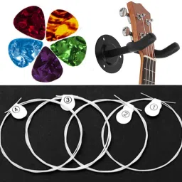 Nylon Ukulele String with Hanger and Picks Ukulele Saprano Concert Tenor Tenor Ukelele Strings-picture-13