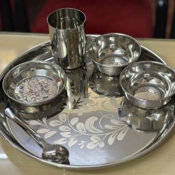 Pack of 6 Stainless Steel *Stainless Steel Thali Set* Dinner Set-image-57