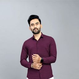 Men Regular Fit Self Design Spread Collar Casual Shirt-image-63