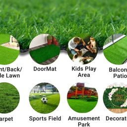 flipkart smartbuy Green Polypropylene Carpet image 5