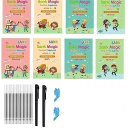 Snak Magic Book Learning Toy For Kids (8 Book + 20 Refill + 2 Pen + 2 Grip)-16