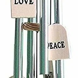 Wooden Wind Chime for Home Balcony Garden Positive Energy with 4 Silver Pipes Wood Windchime-image-19