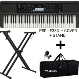 PSR - 383 + CARRY CASE + DOUBLE PIPE STAND Digital Portable Keyboard-image-46