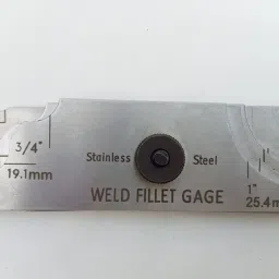 Weld Fillet Gauge 1/8 to 1 inch (7 Blades) Snap Gauge-16