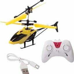 Kids Plastic Induction Type 2-in-1 Flying Helicopter with Remote31-image-70