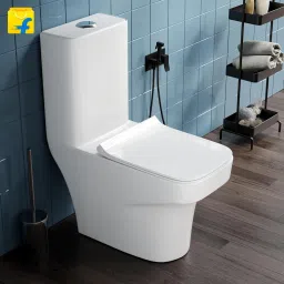 PERFECTO 6D SYPHONIC 9 INCH S TRAP Ceramic One Piece Western Commode Toilet Water Closet-S Trap Syphonic 6D (White) Western Commode-2