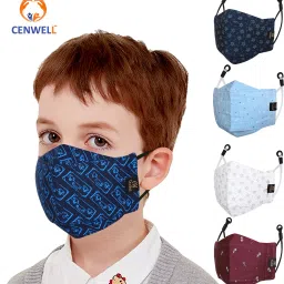 100 % Cotton Kids 3D Face Mask KIDS BEST MASK Cloth Mask With Melt Blown Fabric Layer-image-54