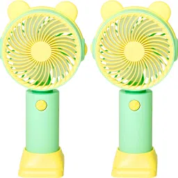 24 ENERGY Personal USB Cooling Fan with Extended Battery Life | Pack of 2 - Green WindBliss USB Fan-22