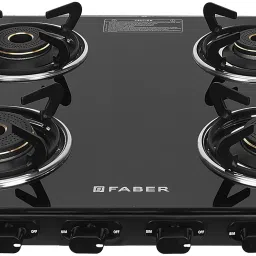 COOKTOP JAWA 4BB AURA,4 Burner Manual Gas stove| Designer Brass Burners Glass Manual Gas Stove-image-43