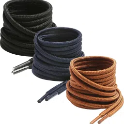 house of common shoe lace Round Black Teak Navy Blue 90cm 3pair Boot Hiking Sports Shoe Lace-image-73
