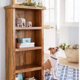 Sheesham Wood Multipurpose Book Shelf for Home&Library Areas, Showcase Book Rack Solid Wood Open Book Shelf-15