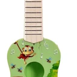 Toys Acoustic Learning Mini Guitar Toy || Cartoon Printed Mini Guitar-10
