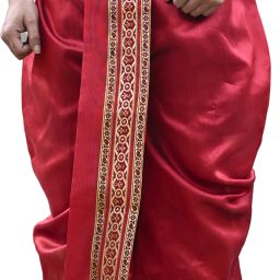 GOURI COLLECTIONS Ready To Wear Pant System PREMIUM QUALITY Marwadi Embellished Men Dhoti-image-11