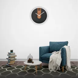 Analog Black Clock-11