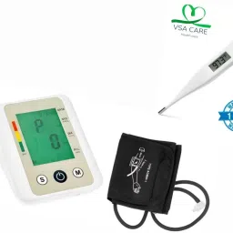 VSA CARE Bp Monitor & Digital Thermometer with One Touch Operation For Child & Adult Electronic Blood Pressure Monitor with Voice Function Thermometer-picture-19