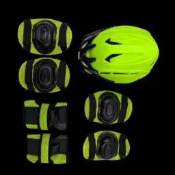 Stargaze Protection Kit - Kids Helmet + Elbow Guard + Knee Guard + Hand Guard Cycling Kit-36