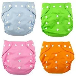 Reuseable Washable Baby Cloth Diaper With 5layer Insert Free Size-20