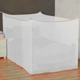 Nylon Adults Washable single bed air breathable insect and mosquito {4x6 ft} tent/fframe hung/hanging Mosquito Net-image-0