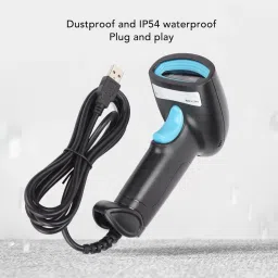 Q-IMAGE HT410 Barcode and QR 2D &1D Wired Handheld Indicator with Induction scanning and Suffix Settings 2D Camera Barcode Scanner image 4
