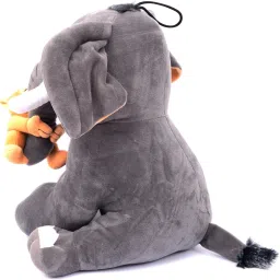 MERATOY.COM ELEPHANT WITH MONKEY - 35 cm image 4