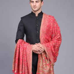 WEAVERS VILLA Polyester Wool Blend Woven Men Shawl-image-27
