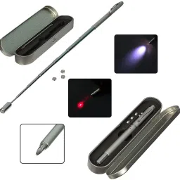 luzzo 5 in 1 Multifunctional Laser, Pen, Magnet, Antenna, Pointer A Perfect Corporate Gift (Gift Box) | 2 Sets of Batteries Included.-46