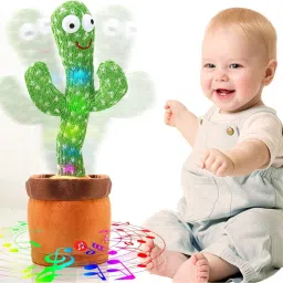 Rechargeable Dancing Cactus Toy | Talking, Singing & Recording Funny Toy-5