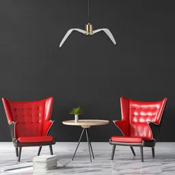 THE STELLAR KRAFT White Metal Contemporary Ceiling Lamp-image-91