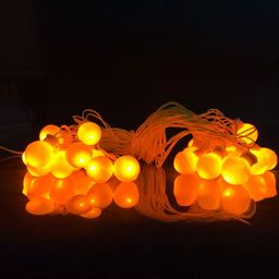 Glimmer Lightings Yellow Old school Ball String Lights-47
