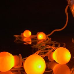 Glimmer Lightings Yellow Old school Ball String Lights image 2