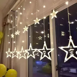 SPARK WORLD Yellow Star Shape String Lights image 3