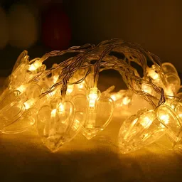 Quace Yellow Heart Clip LED String Lights image 2